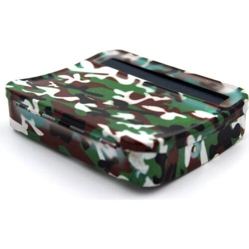 Red And White Color Cigarette Accessories Metal Cigarette Rolling Machine Manual Tobacco Rolling Machine with Cigarette box