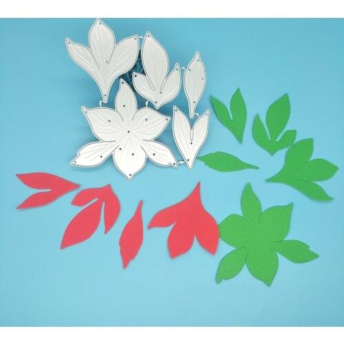 New Christmas leaf, leaf metal cutting mold, photo album cardboard DIY gift card decoration embossing crafts