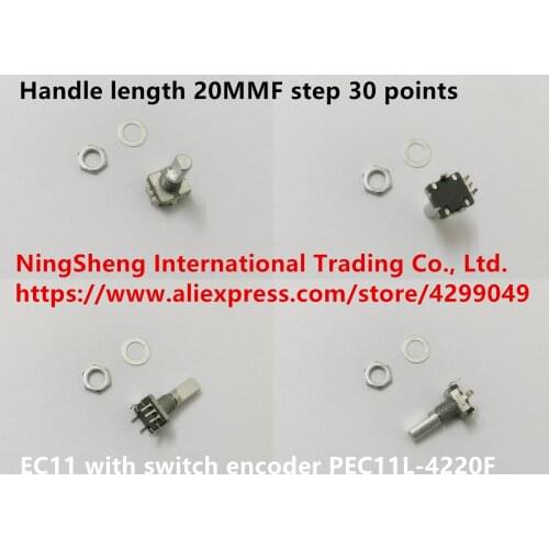 Original new 100% EC11 with switch encoder PEC11L-4220F handle length 20MMF step 30 points