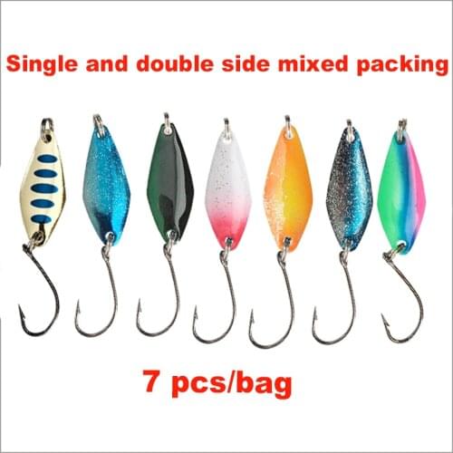 Rainbow Trout Lures 2g 3g Minnow Metal Fishing Lure Spoon Spinner Bait Set Sea Fishing Spinner Lure Parts Set Spinnerbait Truite