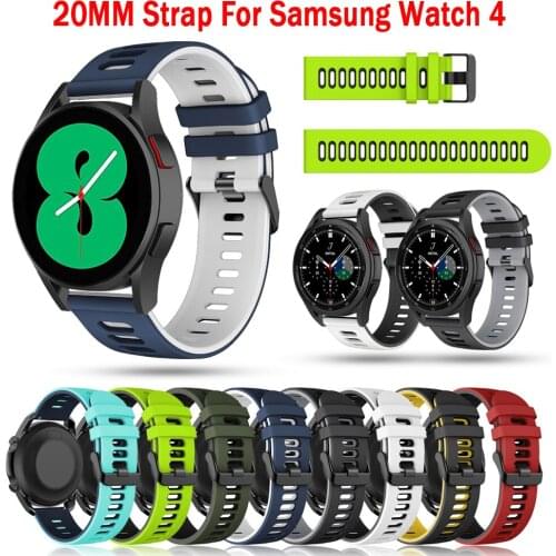 20mm new Huawei GT2 42MM silicone strap For Samsung Galaxy watch 4 44mm 40mm/watch 4 classic 42MM 46mm bracelet sport watch band