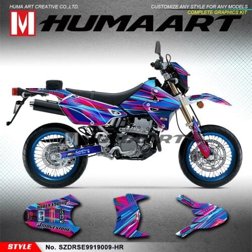 HUMAART Off-road Motorcycle Stickers Self-Adhesive for DRZ400SM DRZ 400 Enduro 1999 to 2019 KLX 400R 2002 2003 2004