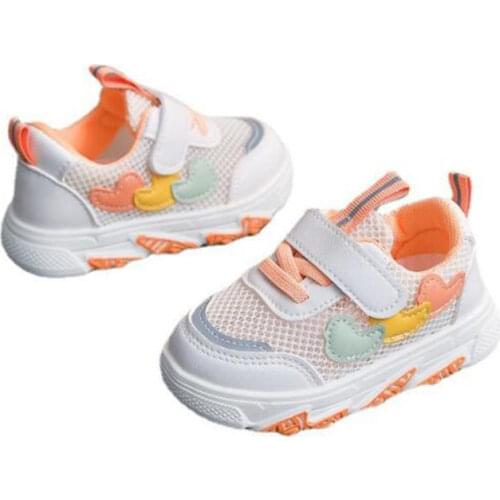 Childrens mesh casual shoes spring and autumn new fashion mesh breathable soft bottom antiskid casual sports shoes