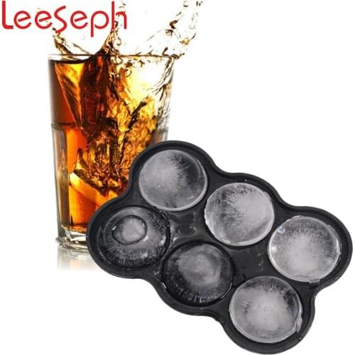 Silicone Ice Ball Maker Mold - 6 Piece 4 X 4cm Round Ice Ball For Party Bar Kitchen