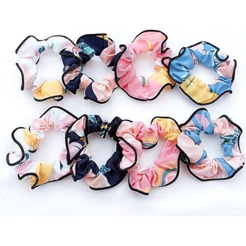 The sweet hair circle, the horsetail flower sausage circle does not hurt the hair ornaments