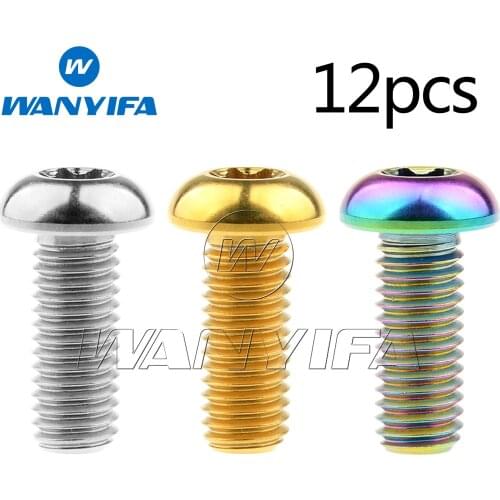 Wanyifa Titanium Bolt M8x20mm Torx T40 Head Screws for DUCATI Motorcycle Disc Brake Rotor 12pcs