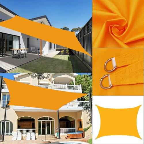 Waterproof 420d Shade Sail Garden Terrace Canopy Swimming Sun Shade Camping Hiking Yard Outdoor Camping Tent Gazebo Outdoor Tent