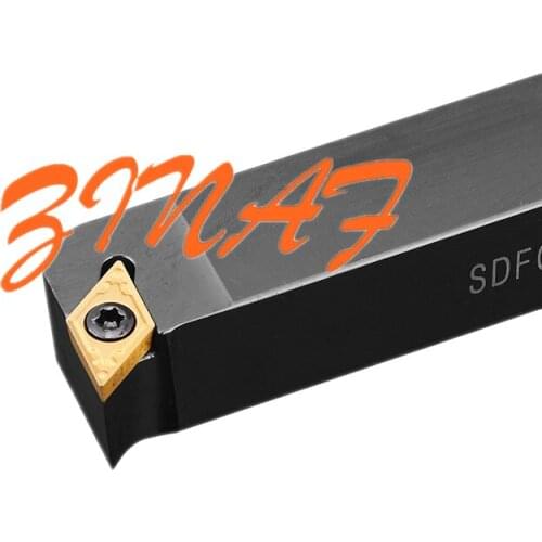 1pc SDFCR1212H07 SDFCR1616H11 SDFCR2020K11 External Turning Tool Hold DCMT0702/11T3 Carbide Inserts Lathe Bar CNC Cutting Tools