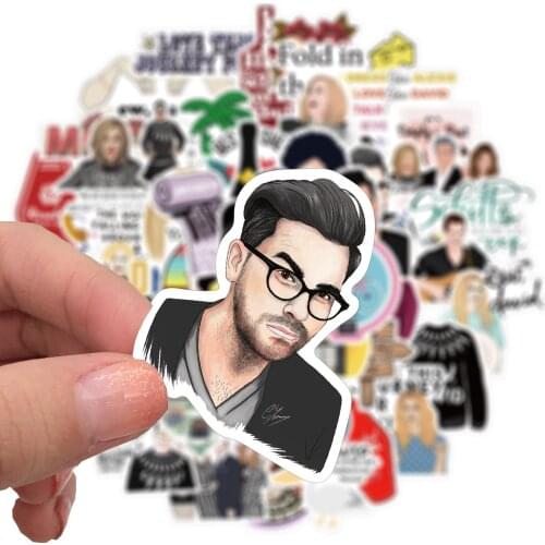 10/50PCS Schitts Creek Tv Show Trolley Case Funny Sticker Toy Graffiti Phone Case Car Bicycle Adult Cartoon Laptop Water Cup