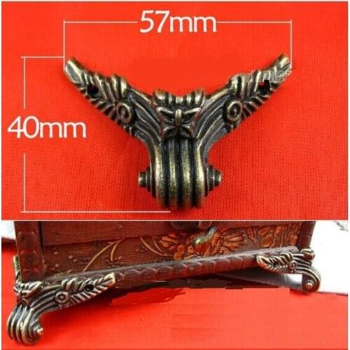 20pcs/lot Caskets corner base foot four sides foot furniture pads alloy decorative foot