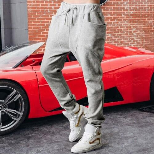 2018 Mens casual pants wholesale youth trendy mens pants in autumn and winter