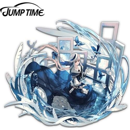 JumpTime 13 x11.5cm Arknights Ceylon Elite 2 Anime Waifu Car Stickers Windows Personality Decal Car Styling Surfboard Decoration