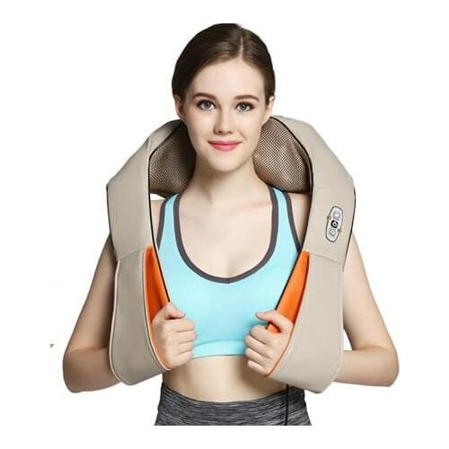 Body Back Massage Electric Home Car Charger Use Knead Knock 2 Items for Choose Neck Shoulder Beat Cellulite Shiatsu Acupressure