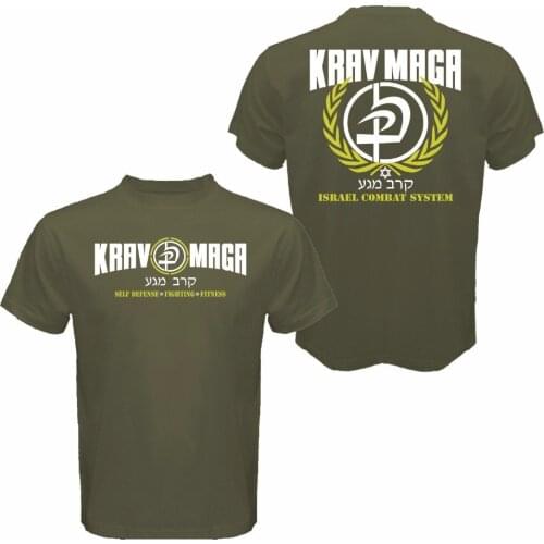 Men Summer Short Sleeves Casual Funny T Shirt Men Casual Krav Maga Israel Combat Self Defense Martial summer T-Shirt