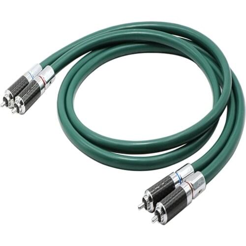 Hifi 1Pair Furutech Alpha series FA-220 OCC RCA audio cable Amplifier DVD player Speaker Rhodium plated RCA interconnect cable