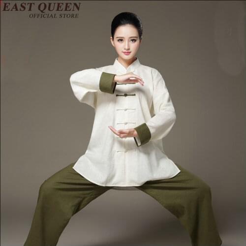 Tang suit cotton render unlined upper garment Chinese style costume Chinese practise tai chi kung fu costume AA1544z