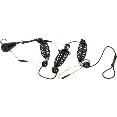 Fishing String Hook Lightweight Sturdy Lure Bait Cage Easy to Carry Durable Fishing Spring Carp Feeder Anti-rust Fishing Hook