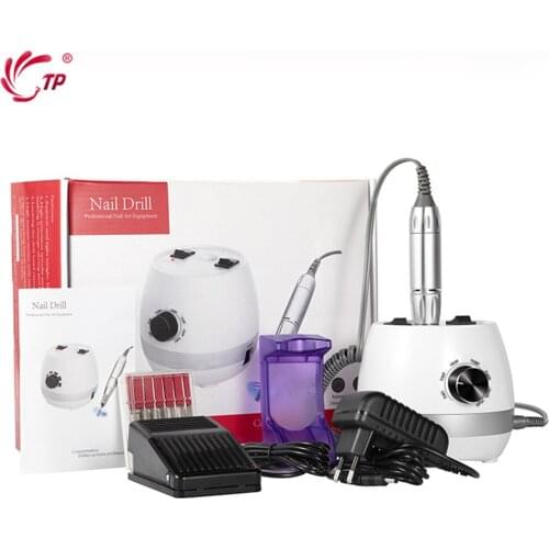 35000rpm Strong Electric Nail Drill Machine Manicure Pedicure Nail File Milling Cutter Accessories Tool Kit 1 set