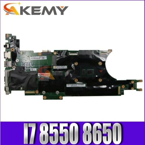 Akemy For Lenovo Thinkpad X280 Notebook Motherboard NM-B521 CPU I7 8550 8650 RAM 16GB 100% Test Work FRU 01LX688 01LX676 01LX684