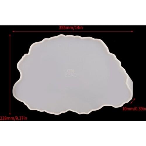 N7MF Irregular Wave Tray Epoxy Resin Mold Serving Plate Board Silicone Mould Handmade DIY Crafts Decorations Ornaments Casting