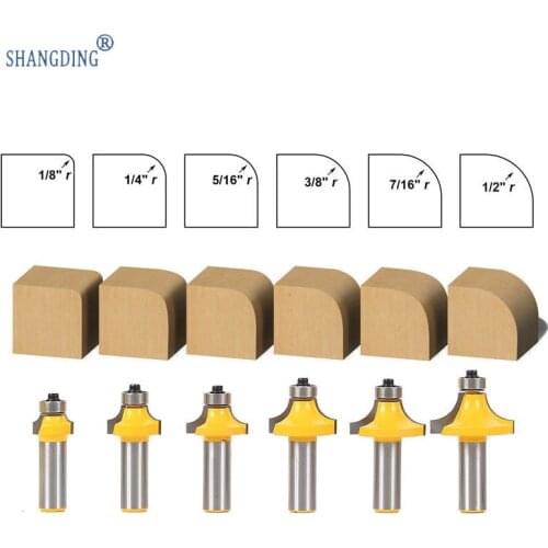 Set Major Stage Corner Knife Carpentry Milling Cutter Slotting Knife Trimming Machine R Chamfer Knife Carving Mechanical Sword