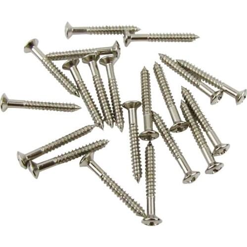 NEW 20PCS Chrome Guitar Bridge Screws Tremolo Bridge Mounting Screws 3x25mm