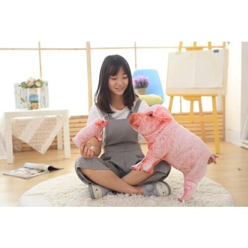 3D Dimensional cartoon pig plush toy soft doll,pillow christmas gift b1434