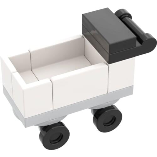 Trolley Drinking Bar MOC Compatible Major Brand Toys Building Block Road Classic Collections Assembled Brick Handmade Design