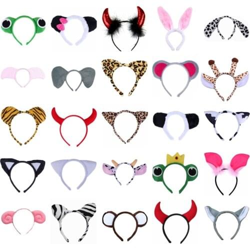 Boy Men Girls Animal Elephant Headband Props Party Costume Halloween Christmas Carnival Headwear Hair Accessories Kids Fashion