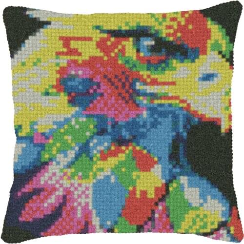 Animal eagle DIY Latch Hook Rug Kit 3D Segment Embroidery Pillow Wool Cross Stitch Carpet Set Crafts