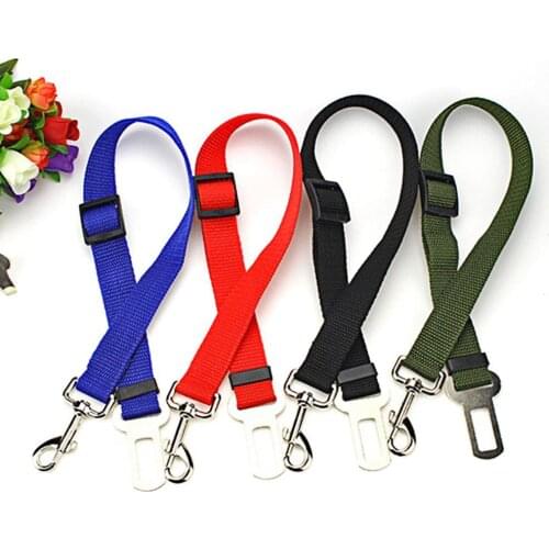 Pet Harness with Buckle Adjustable Nylon Dog Car Safety Belt for Outing