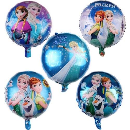 18inch Frozen Aluminum Balloons Princess Aisha Anna Childrens Birthday Party Decoration Supplies Balloons