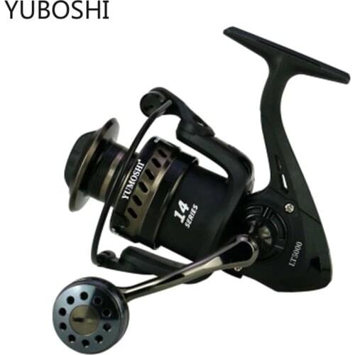 YUBOSHI New Spinning Fishing Reel 2000-7000 Series 5.2:1/4.7:1 Gear Ratio Metal Rocker Copper Gear Transmission Fishing Reel