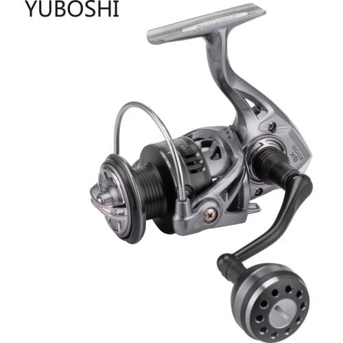 YUBOSHI 8KG Drag Carp Fishing Reel 5.2:1 Gear Ratio Metal Spool Pre-Loading Spinning Reel Fishing Tackles
