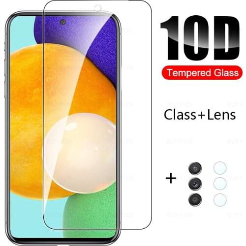 Protective Glass For Samsung Galaxy A52 4G SM-A525F Glass Screen For Samsung A52 5G SM-A526B Phone Camera Protective Lens Film