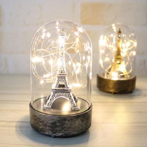 1PC Romantic Paris Tower Light Ornament Valentines Day Girlfriend Birthday Gift Creative Night Lamp Decoration Dropshipping