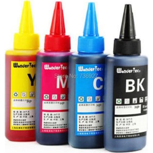 4X 100ml Refill Dye ink for HP670 HP 670 , suit for Deskjet Ink Advantage 3525 4615 4620 4625 5525 6526 inkjet printer