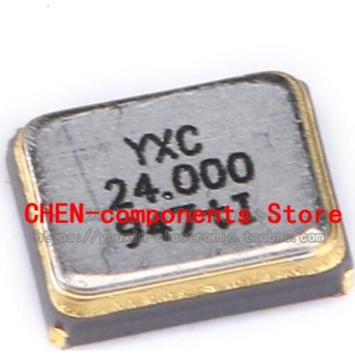 5pcs SMD passive crystal YSX211SL 24MHz 8PF 10PPM X201624MKB4SI 4 feet