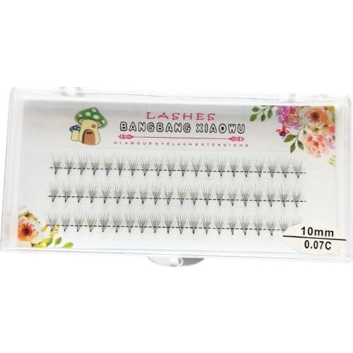 6D Professional Individual Cluster Eyelashes Extension Natural Soft Black Grafting False Eyelash Makeup Cilia