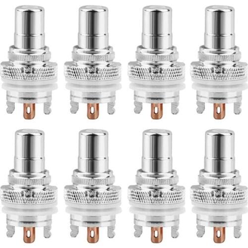 8PCS RCA Connector Female HiFi Audio Jack Speaker Connectors RCA Lotus Plug RCA Socket Chassis Plugs