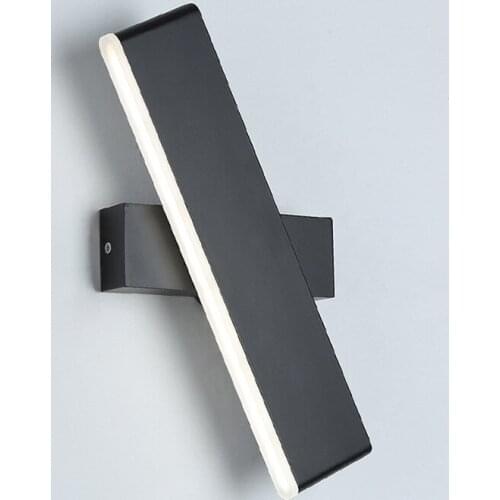 Aluminum Acrylic Led Wall Lamp Bedroom Bedside Led Light Hotel Nordic Simple 360 Degree Rotary Reading Led Decor Wall Lights