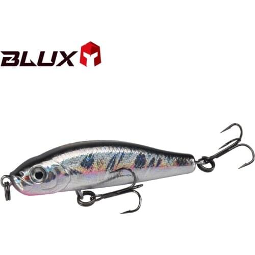 BLUX 45MM 4.3G Sinking Pencil Fishing Lure Lipless Minnow Freshwater Creek Wobbler Artificial Hard Plastic Trout Bait Tackle