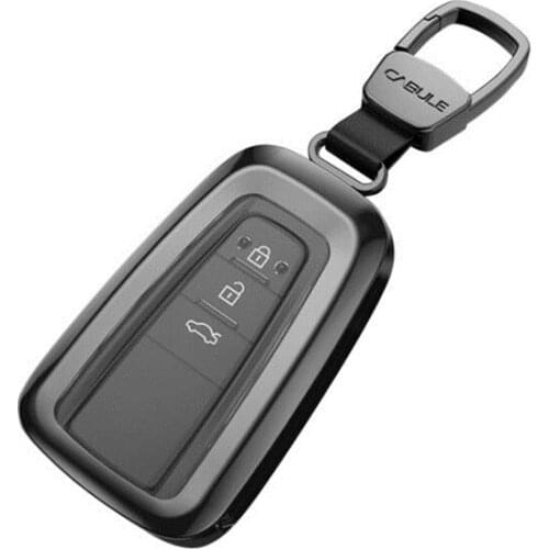 New Fashion TPU Car Key Case Full Cover Shell For TOYOTA PRADO LEVIN COROLLA Camry 2016,CROWN HIGHLANDER2015-2018 Keychain