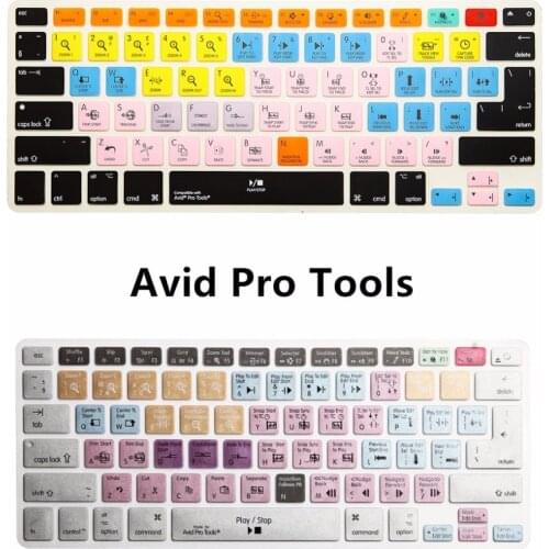 For iMac Macbook Pro Air 13 15 Avid Pro Tools Shortcut keys Keyboard Protector Skin Cover KC_A1278_TY_AvidProTools