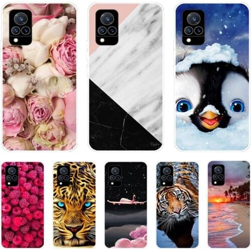For vivo V20 Case Transparent Soft TPU Silicone Phone Cover for Vivo V21 5G / V20 Pro Case Clear Bumper for VivoV20 V 20 Cute