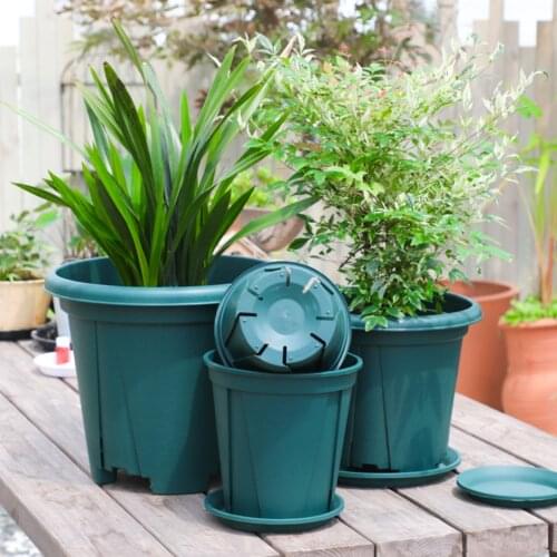 Plastic Nursery Pot Seedling Tray Home Garden Root Plant Pot Transplant Flower Container Succulent Flowerpot Large Capacity 2Pcs