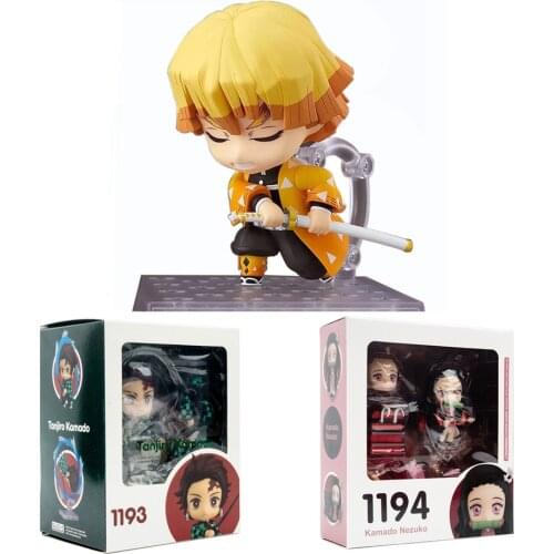 Demon Slayer Zenitsu Agatsuma 1334 Kamado Tanjirou 1193 Nezuko 1194 PVC Action Figure Collectible Model Toy