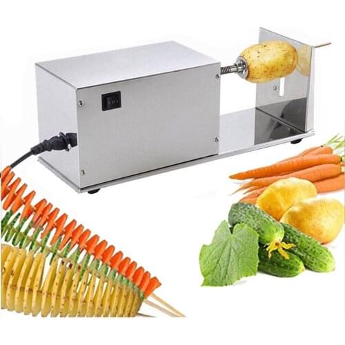 Electric Tornado potato machine, potato spiral cutting machine,potato cutter machine /potato chips machine jl
