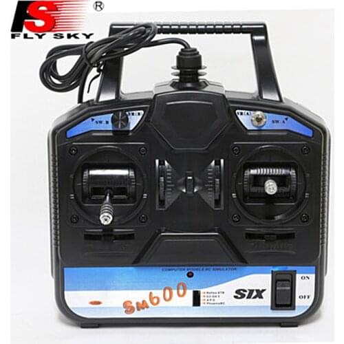 FATJAY FlySky SM600 6 Channel RC Flight Simulator for RC Plane, Helicopter, Drone Training