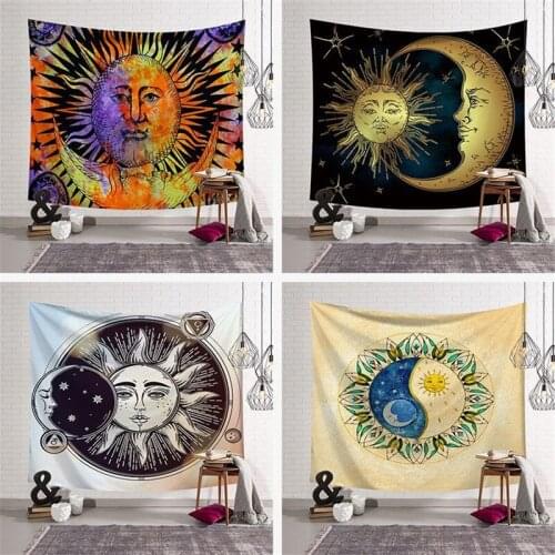 Wall Mandala Tapestry Yoga Beach throw Sleeping pad Polyester fabric Home Boho decor Wall hanging mandala Sun Tapestry